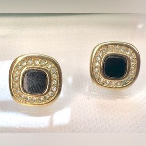 Christian Dior authentic vintage 90s classic signed earrings